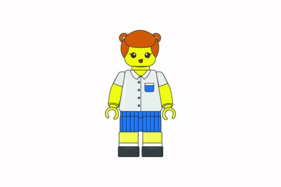 Download Lego Avatar Female Student with Uniform - Avatar Collection